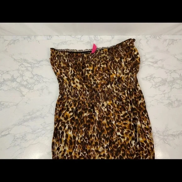 Pure Energy Off The Shoulder Dress Womens Juniors 3 Cheetah Leopard Stretch N‌ - Picture 7 of 7